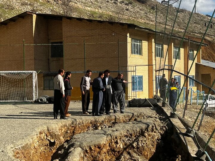 وقوع رانش زمین در شهر اورامان‌تخت