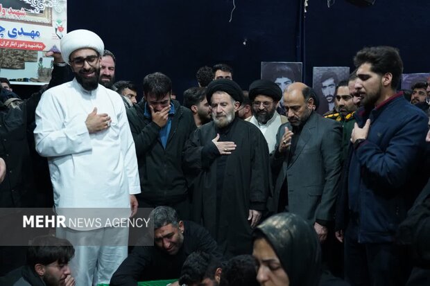 آیین وداع با شهید سرافراز مهدی چنگایی در خرم آباد