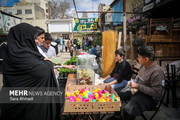 بازار گل و گیاه مشهد در آستانه عید نوروز