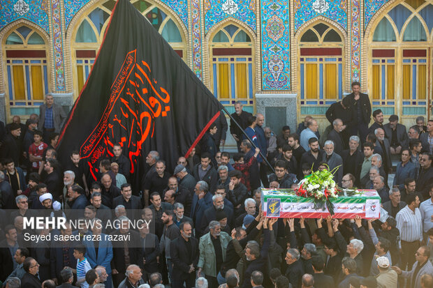مراسم تشیع پیکر شهید مهندس علیرضا دهقانی آرانی