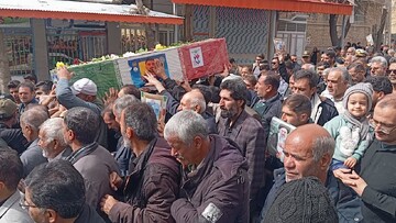 تشییع پیکر مطهر شهید «رسول اکرمی قره شالو» در سمیرم