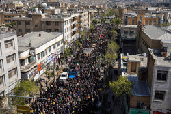 مراسم تشییع ۳۰ شهید گلگون کفن اقتدار وطن در شیراز