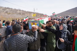 استقبال از پیکر مطهر ۲ شهید جنگ رمضان در یاسوج