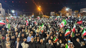 شعار «مرگ بر آمریکا و مرگ بر اسرائیل» در دهدشت طنین انداز شد