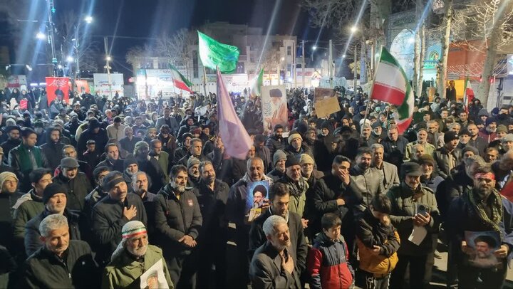 حضور حاج احمد ابوالقاسمی قاری بین المللی در تجمع مردمی ولایی دلیجان