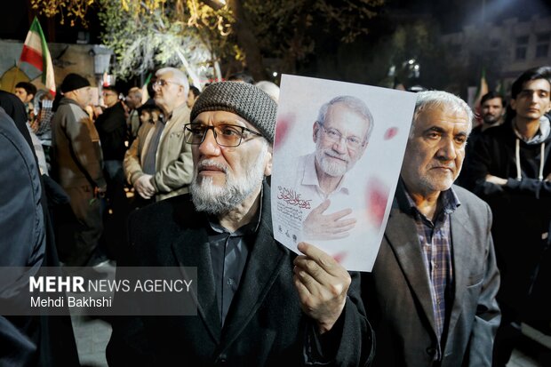 وداع با شهید لاریجانی در قم