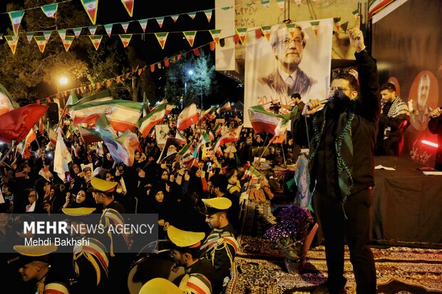 وداع با شهید لاریجانی در قم