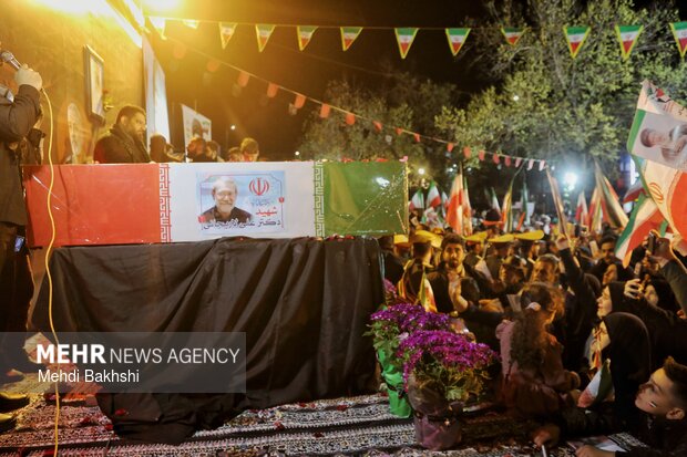 وداع با شهید لاریجانی در قم
