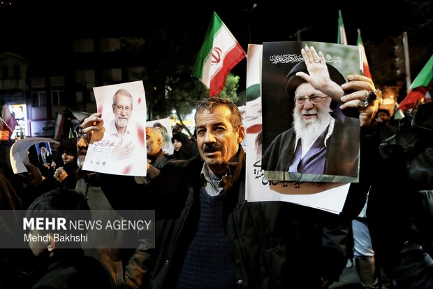 وداع با شهید لاریجانی در قم