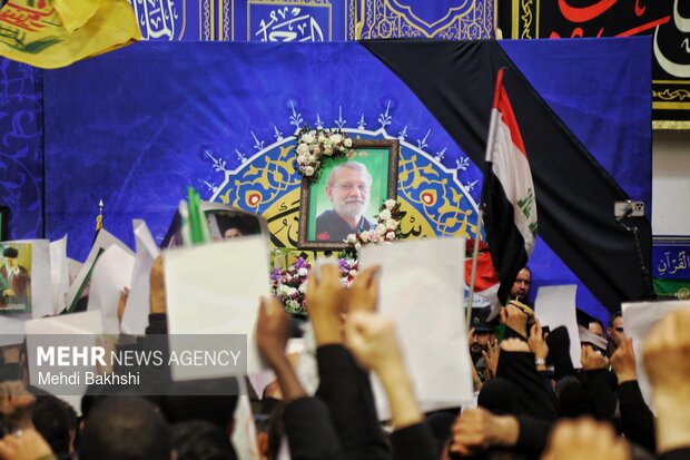 وداع با شهید لاریجانی در قم