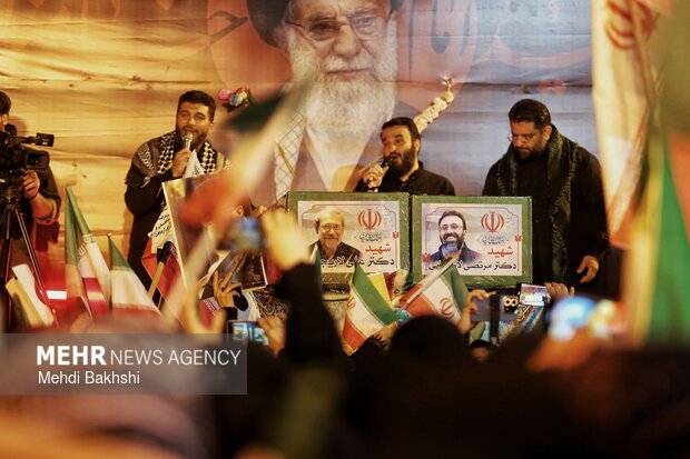 وداع با شهید لاریجانی در قم