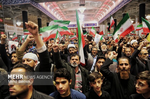 وداع با شهید لاریجانی در قم