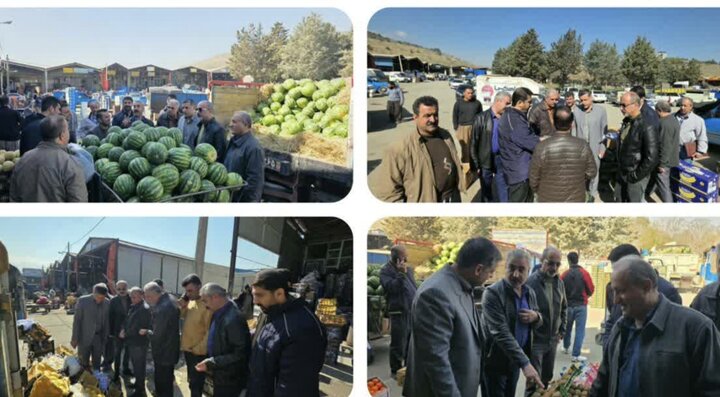 بازدید تعزیرات حکومتی کردستان از میدان میوه و تره‌بار سنندج