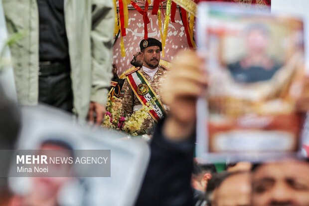 
Funeral for Ramadan war martyrs in Tabriz