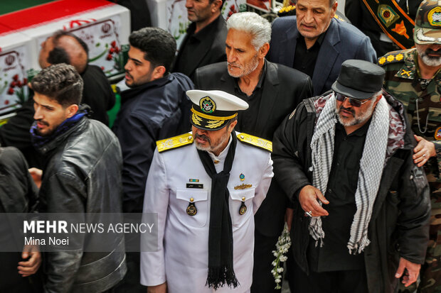 
Funeral for Ramadan war martyrs in Tabriz