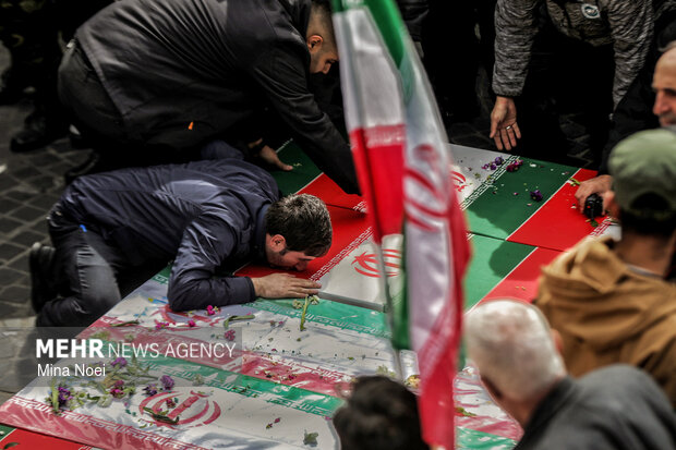 
Funeral for Ramadan war martyrs in Tabriz