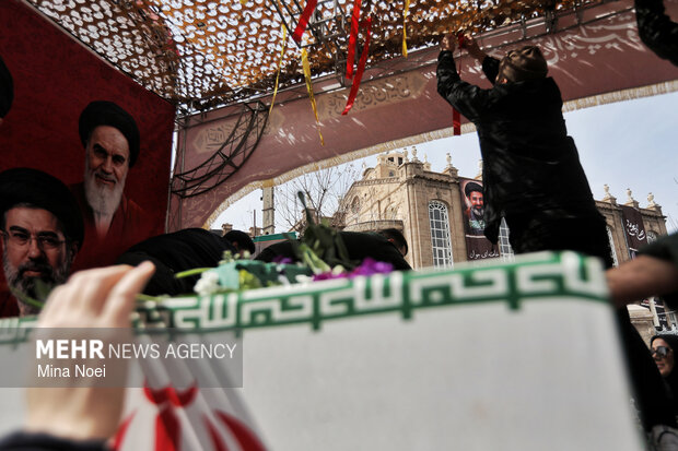 
Funeral for Ramadan war martyrs in Tabriz