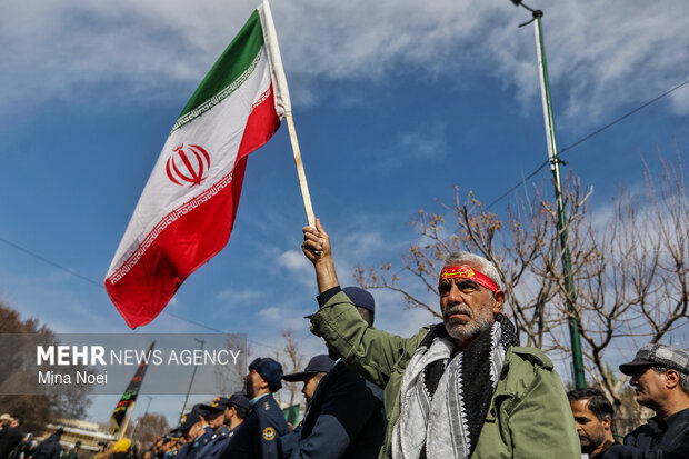 
Funeral for Ramadan war martyrs in Tabriz