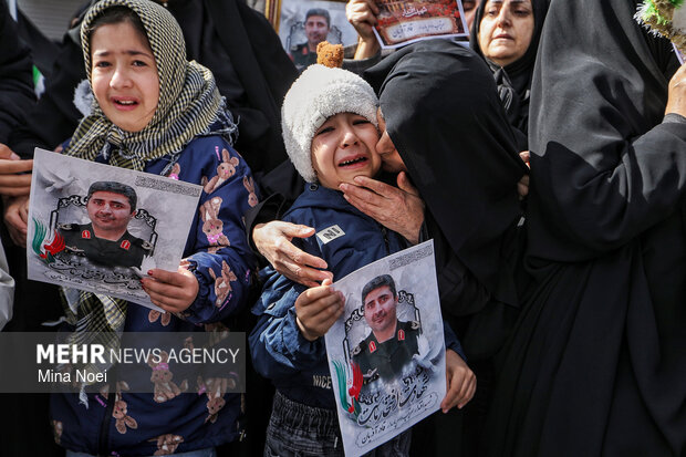 
Funeral for Ramadan war martyrs in Tabriz