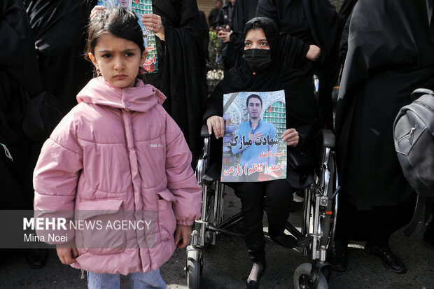 
Funeral for Ramadan war martyrs in Tabriz