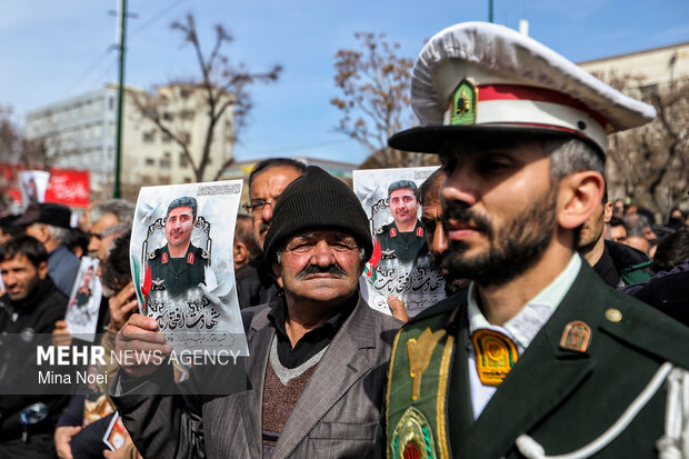 
Funeral for Ramadan war martyrs in Tabriz