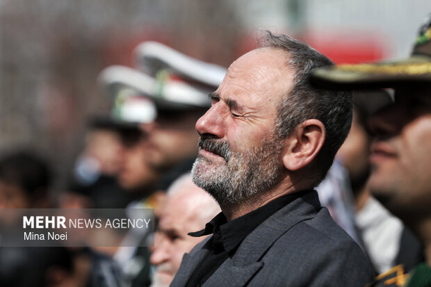
Funeral for Ramadan war martyrs in Tabriz