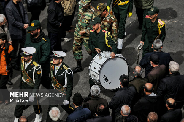 
Funeral for Ramadan war martyrs in Tabriz