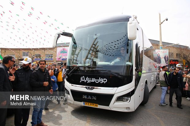 مراسم استقبال از تیم ملی فوتبال بانوان در زنجان