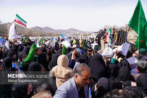 تشییع پیکر مطهر ۲ شهید جنگ رمضان در یاسوج