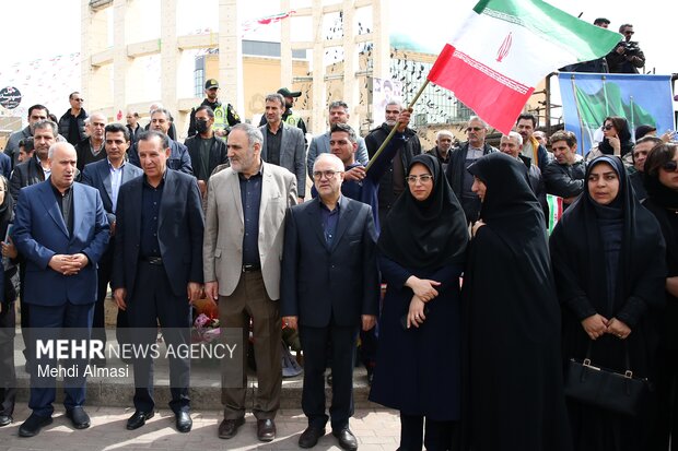 مراسم استقبال از تیم ملی فوتبال بانوان در زنجان