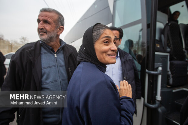 استقبال از تیم ملی فوتبال بانوان در قزوین