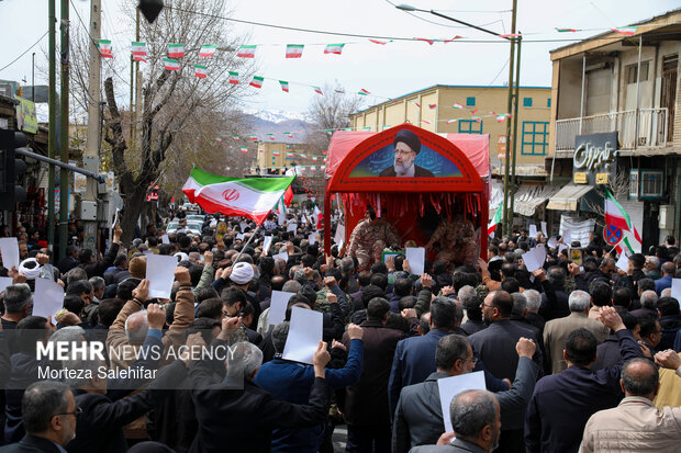 تشییع سرلشکر شهید «غلامرضا سلیمانی» در شهرکرد