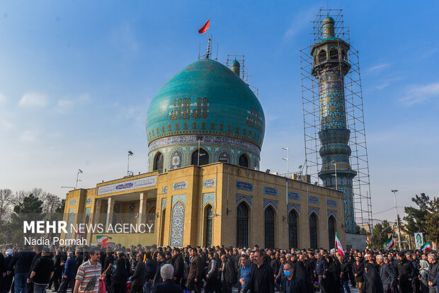 تشییع پیکر مطهر ۲ شهید جنگ رمضان در کرج