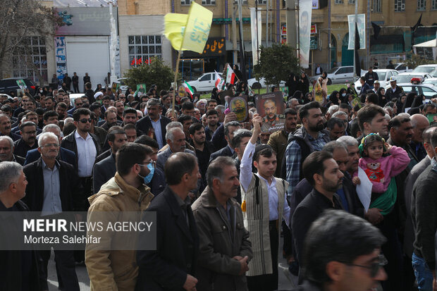 خاکسپاری سرلشکر شهید«غلامرضا سلیمانی» در فارسان