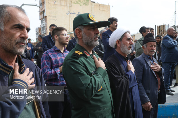 خاکسپاری سرلشکر شهید«غلامرضا سلیمانی» در فارسان