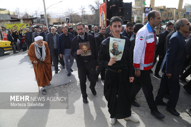 خاکسپاری سرلشکر شهید«غلامرضا سلیمانی» در فارسان