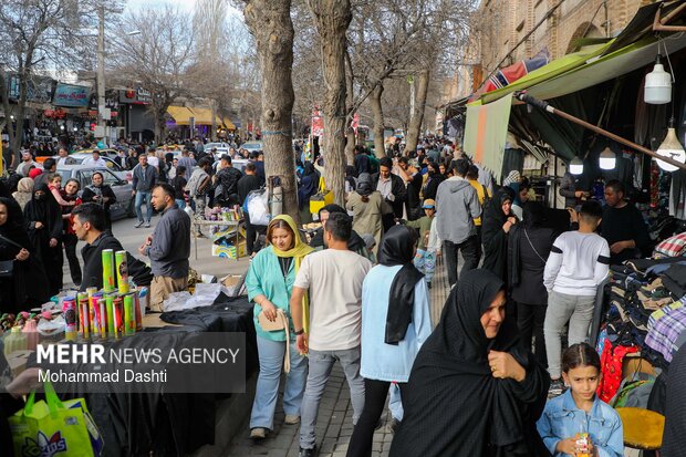 بازار شب عید نوروز در اردبیل