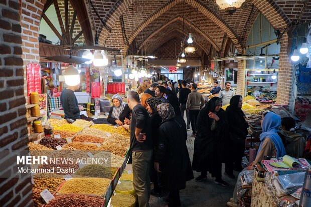 بازار شب عید نوروز در اردبیل