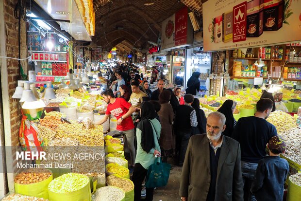 بازار شب عید نوروز در اردبیل