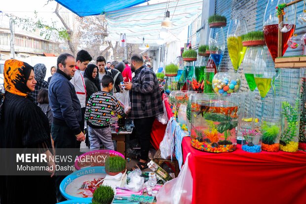 بازار شب عید نوروز در اردبیل