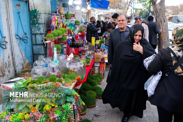 بازار شب عید نوروز در اردبیل