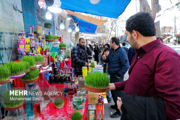 بازار شب عید نوروز در اردبیل
