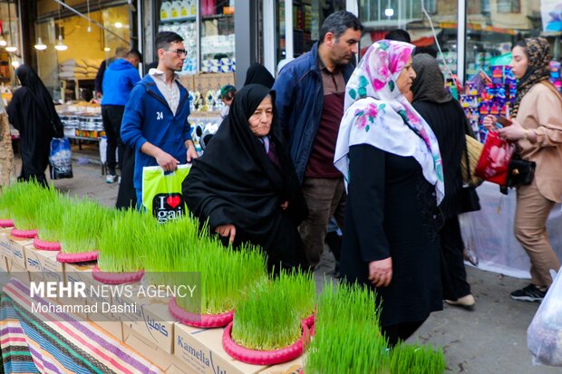 بازار شب عید نوروز در اردبیل
