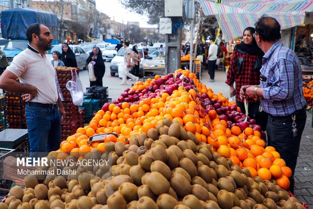 بازار شب عید نوروز در اردبیل