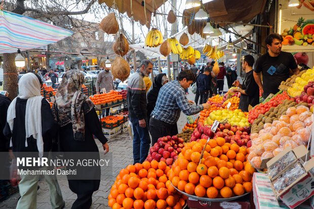 بازار شب عید نوروز در اردبیل