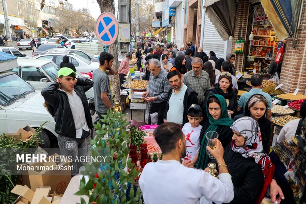 بازار شب عید نوروز در اردبیل