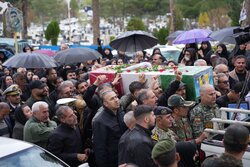 تشییع باشکوه شهدای ناو دنا در کرمانشاه