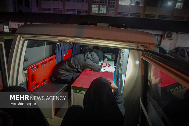 شب وداع با شهدای ناوچه دنا در ساری