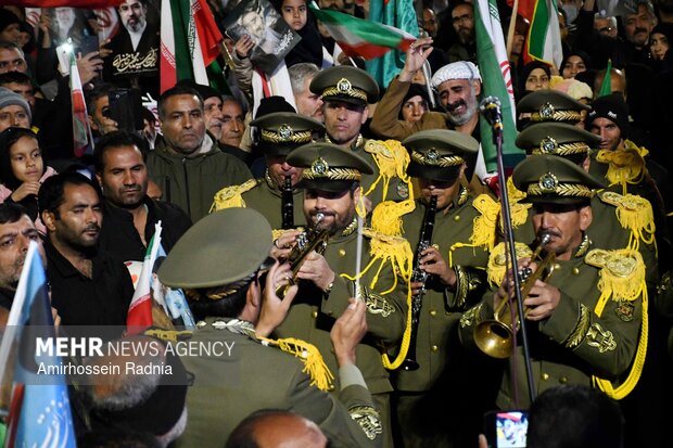 مراسم وداع با پیکر شهید فرهاد زارعی