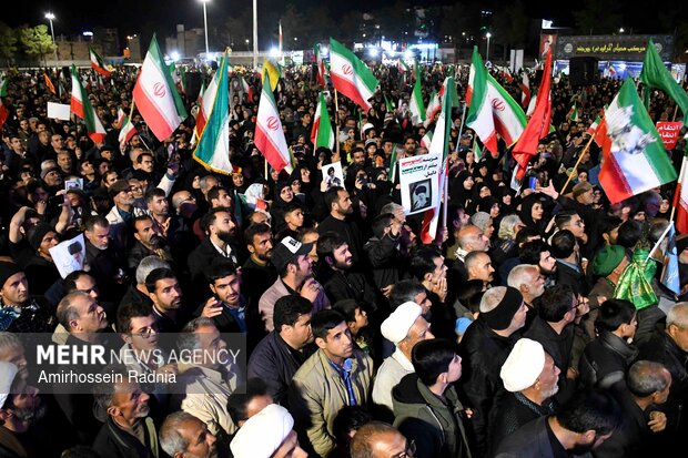 مراسم وداع با پیکر شهید فرهاد زارعی